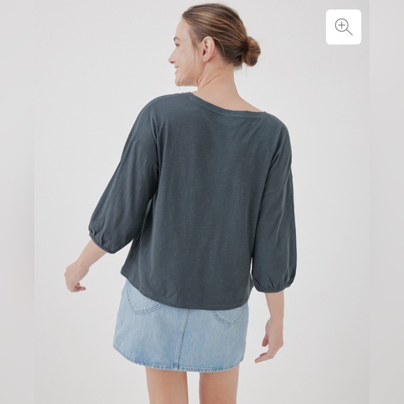 Pact Featherweight Slub Peasant Top - Picture 7 of 7